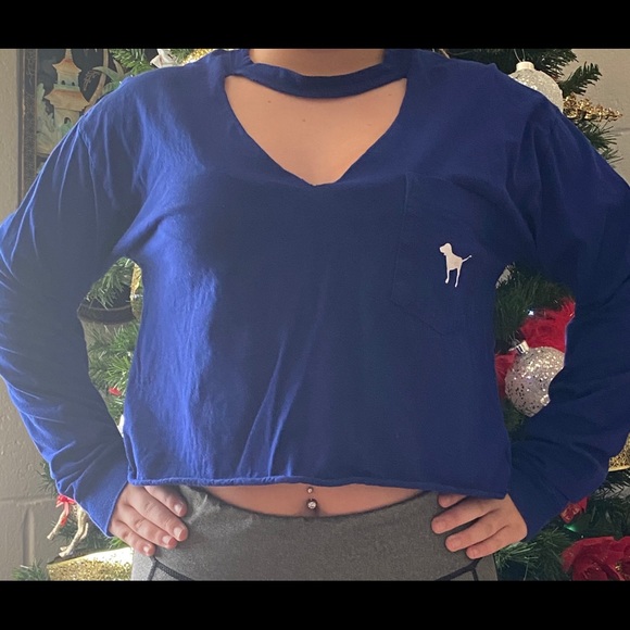 Long sleeve PINK crop tee - Picture 4 of 4